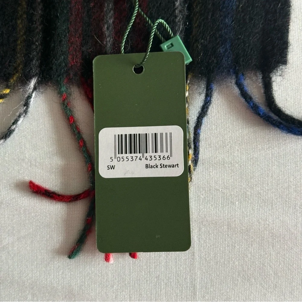 Shepherds Land Lambswool Scarf Unisex Tartan Lona Scott Scotland UK Fringe Plaid